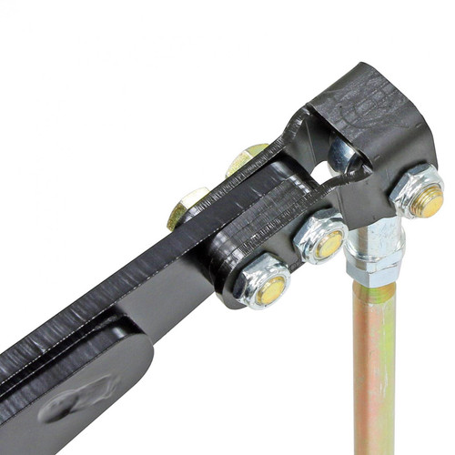 RockJock RJ-201000-101 - Antirock Double Shear End Link Bracket Kit Extends Arm Length 1.5 Inch Allows up to 1.25 Inch Link Offset Hardware Included Pair  4x4
