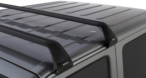 Rhino-Rack SG60 - 07-22 Jeep Wrangler JK/JL 2 Door Hard Top Vortex SG 2 Bar Roof Rack - Black