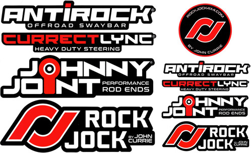 RockJock RJ-700000-1 - Sticker Pack Black Background