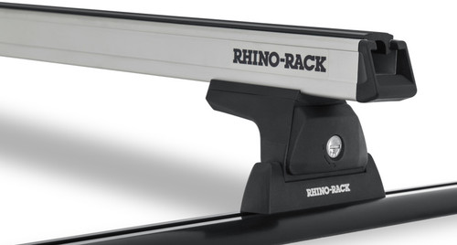 Rhino-Rack Y01-130 - Heavy Duty 59in 2 Bar Roof Rack w/Tracks - Silver