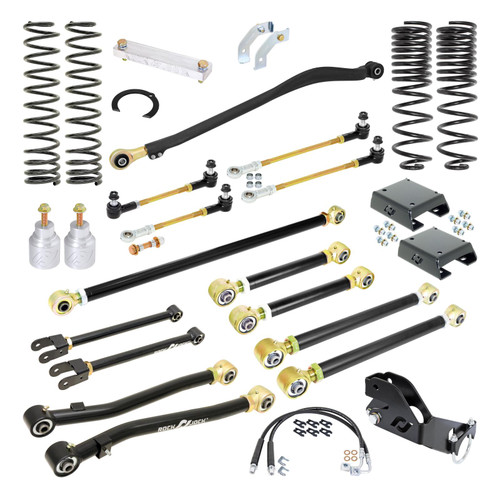 RockJock RJ-JTD001-101 - Pro Edition Johnny Joint Suspension System for JT Gladiator w/ Diesel engine 3.5 Inch lift  4X4