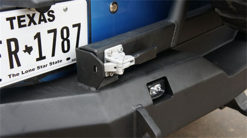 Road Armor 508R0B-TC - 07-17 Jeep Wrangler JK Stealth Rear Non-Winch Bumper w/Tire Carrier - Tex Blk