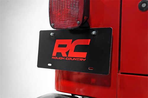 Rough Country 10510 - License Plate Adapter - Jeep Wrangler TJ (97-06)/Wrangler Unlimited (04-06)