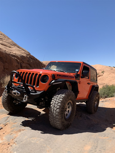 Road Armor 5182F5B - 18-20 Jeep Wrangler JL Stealth Front Winch Bumper w/Stinger Mid Width - Tex Blk