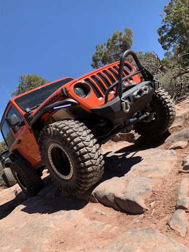 Road Armor 5182F5B - 18-20 Jeep Wrangler JL Stealth Front Winch Bumper w/Stinger Mid Width - Tex Blk