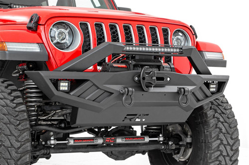 Rough Country 10645A - Front Winch Bumper - Jeep Gladiator JT/Wrangler JK & JL/Wrangler Unlimited