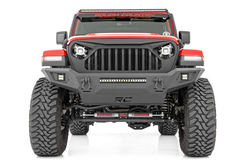 Rough Country 10635 - Front Bumper - Skid Plate - Jeep Gladiator JT/Wrangler JK & JL/Wrangler Unlimited 4WD