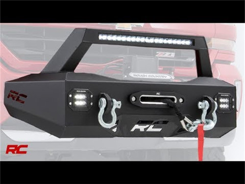 Rough Country 10764 - EXO Winch Mount Kit - Chevy Silverado 2500 HD/3500 HD 2WD/4WD (2011-2019)