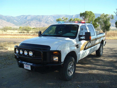 Road Armor 60805B - 08-10 Ford F-250 Stealth Front Winch Bumper w/Lonestar Guard - Tex Blk