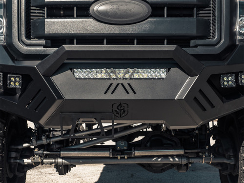 Road Armor 6112XFPRB - 11-16 Ford F-250 SPARTAN Front Bumper Bolt-On Pre-Runner Guard - Tex Blk