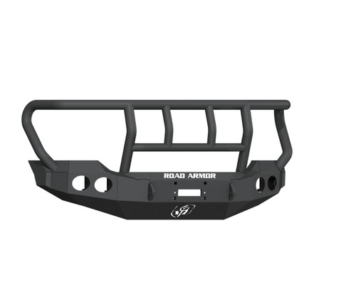 Road Armor 611402B - 11-16 Ford F-250 Stealth Front Winch Bumper w/Titan II Guard Wide Flare - Tex Blk