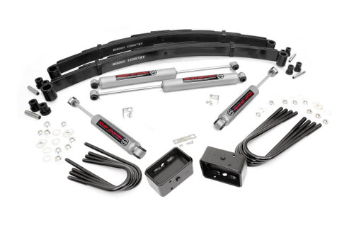 Rough Country 13530 - 2 Inch Lift Kit - RR Blocks - Chevy/GMC C10/K10 C15/K15 Truck/Half-Ton Suburban/Jimmy (77-87)