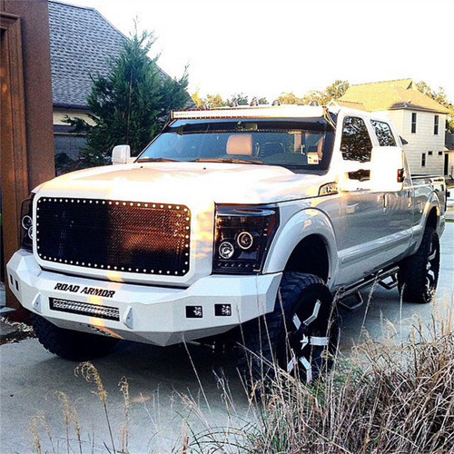 Road Armor 611R0B-NW - 11-16 Ford F-250 Stealth Front Non-Winch Bumper - Tex Blk