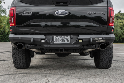 Road Armor 6171RRB - 17-20 Ford Raptor Stealth Rear Non-Winch Bumper - Tex Blk
