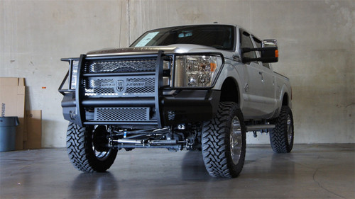 Road Armor 611VF6B - 11-16 Ford F-250 Vaquero Front Bumper Full Guard - Tex Blk