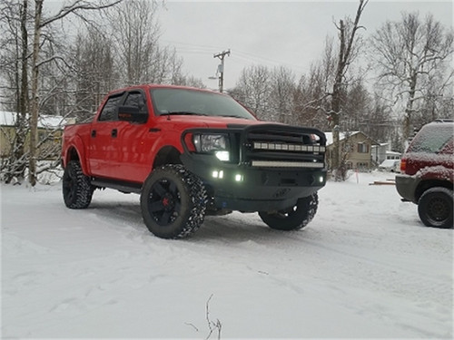 Road Armor 613R5B - 09-14 Ford F-150 Stealth Front Winch Bumper w/Lonestar Guard - Tex Blk
