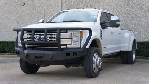 Road Armor 61742B - 17-20 Ford F-250 Stealth Wide Fender Front Winch Bumper w/Titan II Guard - Tex Blk