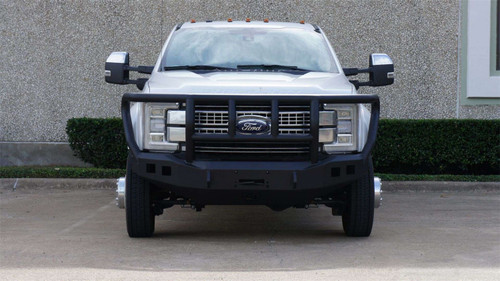 Road Armor 61742B - 17-20 Ford F-250 Stealth Wide Fender Front Winch Bumper w/Titan II Guard - Tex Blk