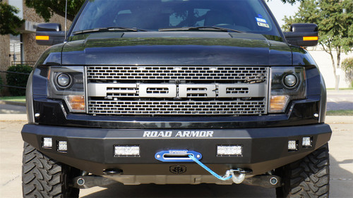 Road Armor 614R0B - 10-14 Ford Raptor Stealth Front Winch Bumper - Tex Blk Superwinch 12.5SR Talon