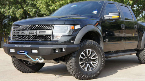 Road Armor 614R0B - 10-14 Ford Raptor Stealth Front Winch Bumper - Tex Blk Superwinch 12.5SR Talon