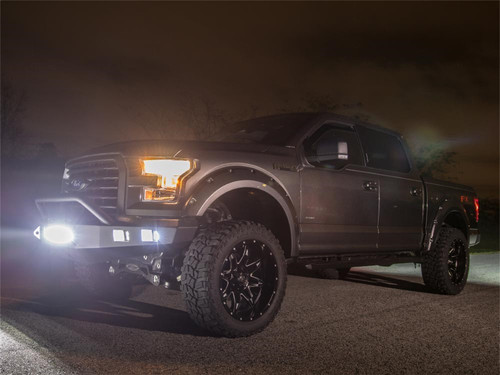 Road Armor 615R4B-NW - 15-17 Ford F-150 Stealth Front Bumper w/Pre-Runner Guard - Tex Blk