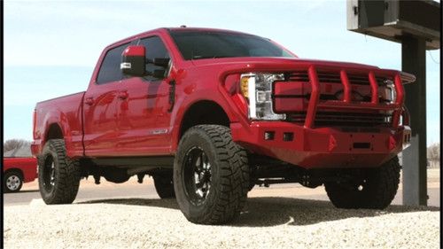 Road Armor 617F2B - 17-20 Ford F-250 Stealth Front Winch Bumper w/Titan II Standard Flare - Tex Blk