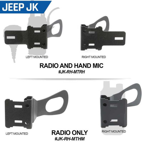 Rugged Radios JK-RH-MT-HM - Jeep JK/JKU/JL Handheld Radio Grab Bar Mount - Radio/Hand Mic Mount Rugged Radios JK-RH-MT-HM - Jeep JK/JKU/JL Handheld Radio Grab Bar Mount - Radio/Hand Mic Mount