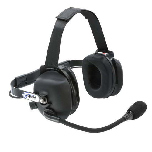 Rugged Radios H43-BLK-K - H43 Rubberized Behind the Head (BTH) 2-Way Radio Headset