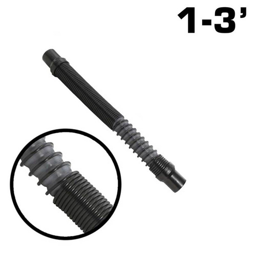 Rugged Radios MAC-X-HOSE-12 - 1 to 3 Ft MAC-X Expandable Ultra Flex Helmet Air Pumper System Hose by