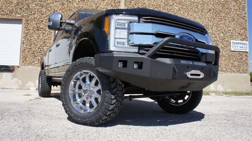 Road Armor 617F4B - 17-20 Ford F-250 Stealth Front Winch Bumper w/Pre-Runner Guard - Tex Blk