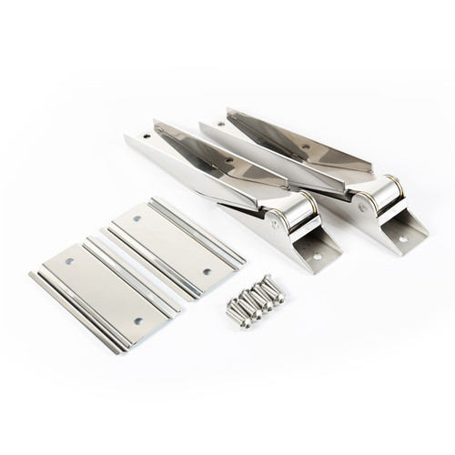 Rugged Ridge 11114.03 - 97-06 Jeep Wrangler Stainless Steel Tailgate Hinges