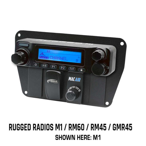 Rugged Radios MT-DMU-RM-RS - Multi Mount Insert/Standalone Mount for M1 - GMR45 - RM60 - RM45 w/ Rocker Switches