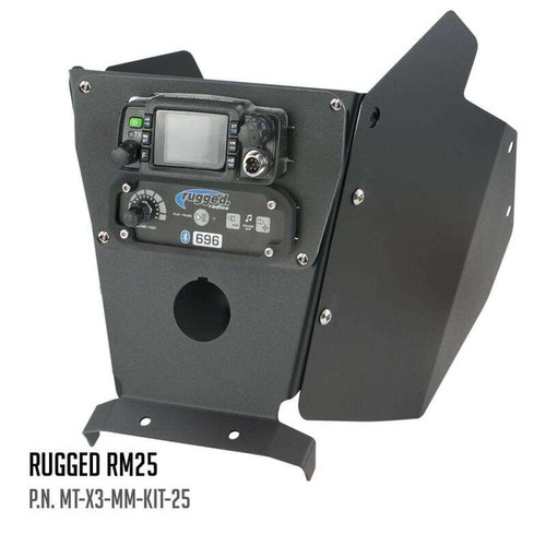 Rugged Radios MT-X3-MM-KIT-KEN - Can-Am X3 Mounting Kit with Multi Mount and Side Panels Kenwood TK7360