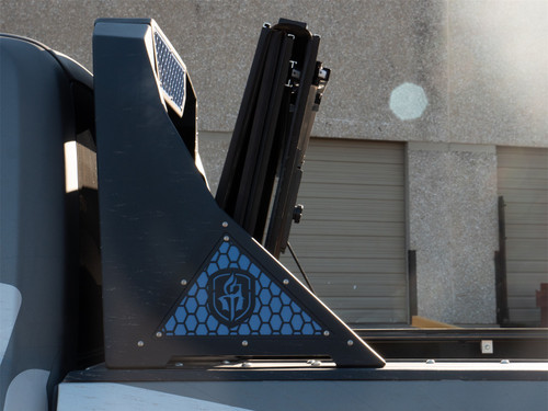 Road Armor 6992DHRP - 99-20 Ford F-250 iD Headache Rack w/Bedrail Pods / Dual Cube - Raw