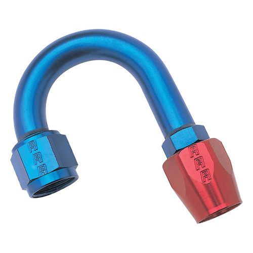 Russell 610280 - Performance -10 AN Red/Blue 180 Degree Full Flow Hose End (1-1/4in Centerline Radius)