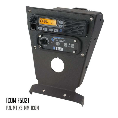 Rugged Radios MT-X3-MM-KEN - Can-Am X3 Multi Mount Kit for Rugged UTV Intercoms and Radios Kenwood TK7360