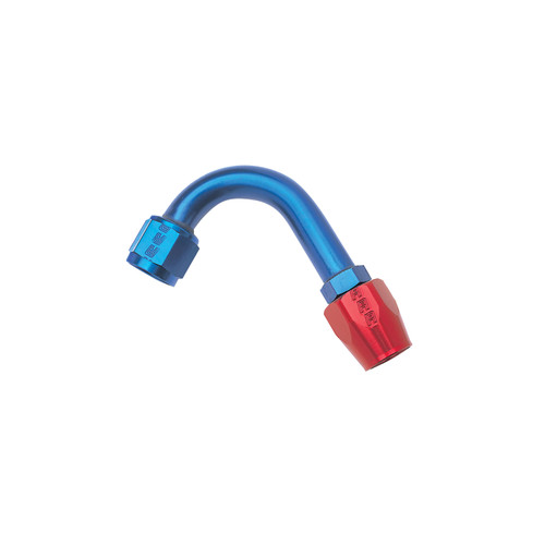 Russell 610220 - Performance -6 AN Red/Blue 120 Degree Full Flow Hose End (1in Centerline Radius)
