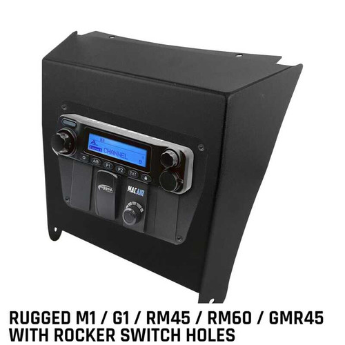 Rugged Radios MT-KRX-MM-RS - Kawasaki KRX Multi-Mount Kit - Rugged M1/G1/RM45/RM60/GMR45 w/Switch Holes
