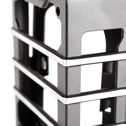 Rugged Ridge 11226.04 - 07-18 Jeep Wrangler JK Brushed Black Elite Tail Light Guards