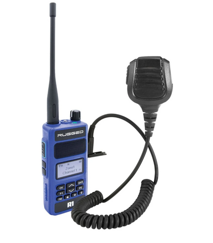 Rugged Radios R1-G - BUNDLE - Rugged R1 - Business Band Two Way Handheld Radio - with Hand Mic
