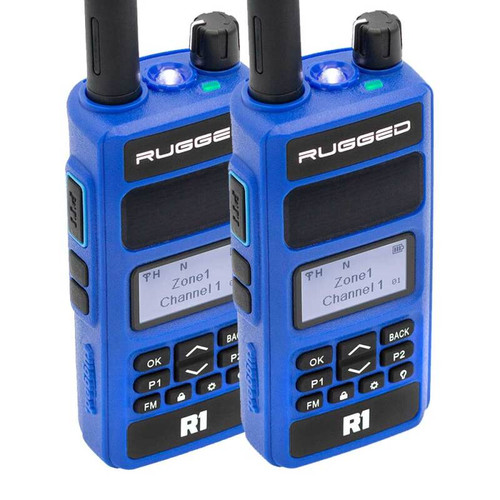 Rugged Radios R1-2-PACK - 2 PACK - Rugged R1 - Business Band Two Way Handheld Radio - Digital and Analog