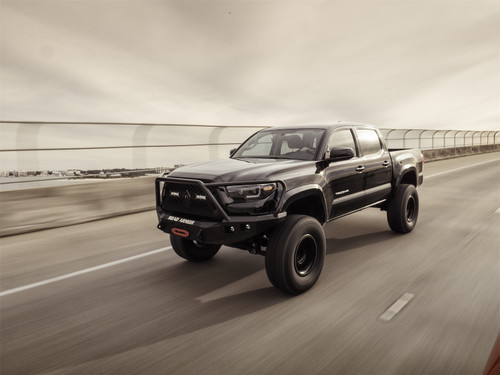 Road Armor 9161F4B - 16-20 Toyota Tacoma Stealth Front Winch Bumper w/Pre-Runner Guard - Tex Blk Road Armor 9161F4B - 16-20 Toyota Tacoma Stealth Front Winch Bumper w/Pre-Runner Guard - Tex Blk