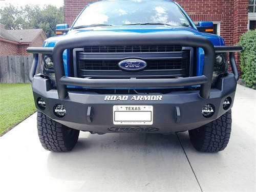 Road Armor 66135B - 09-14 Ford F-150 Stealth Front Winch Bumper w/Lonestar Guard - Tex Blk