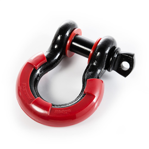 Rugged Ridge 11235.71 - D-Ring Isolator Kit, Red 2 Pair, 7/8 inch