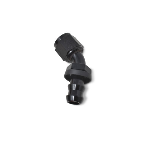 Russell 624093 - Performance -8 AN Twist-Lok 45 Degree Hose End (Black) Russell 624093 - Performance -8 AN Twist-Lok 45 Degree Hose End (Black)