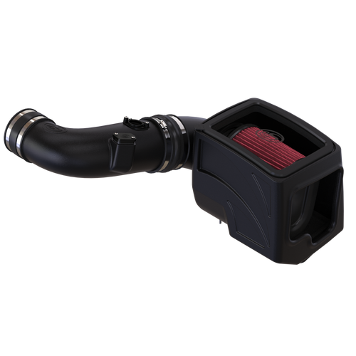 S&B 75-5075-1 - Cold Air Intake For 11-16 Chevrolet Silverado GMC Sierra V8-6.6L LML Duramax Cotton Cleanable Red