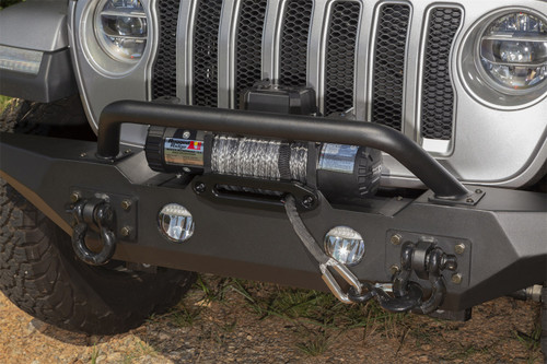 Rugged Ridge 11548.42 - Spartan Bumper, Standard Ends, Overrider; 18-21 Wrangler / 20-21 Gladiator