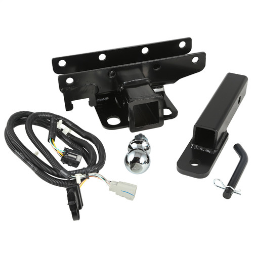 Rugged Ridge 11580.54 - Hitch Kit with Ball 2 inch 07-18 Jeep Wrangler JK