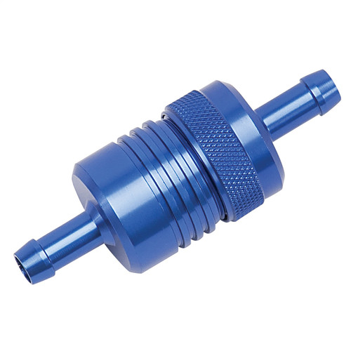 Russell 645080 - Performance Blue Street Fuel Filter (3in Length 1-1/8in diameter 5/16in inlet/outlet)