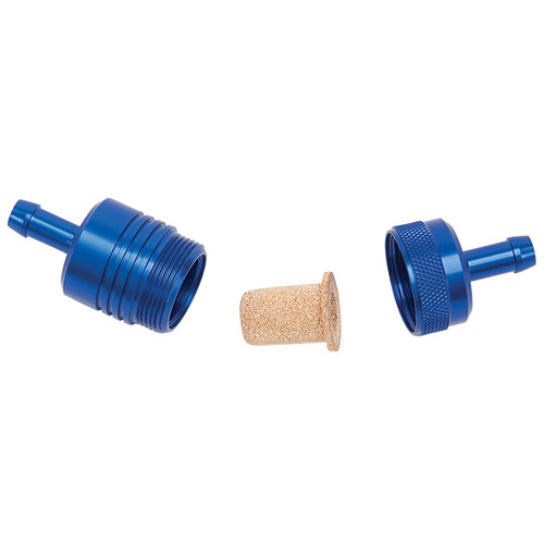 Russell 645080 - Performance Blue Street Fuel Filter (3in Length 1-1/8in diameter 5/16in inlet/outlet)